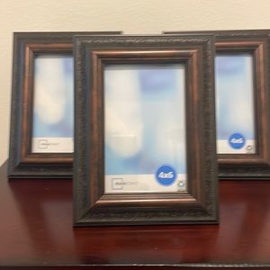 Ornate brown photo frames
